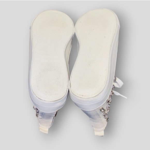 New Zara Girl Limited Edition Faux Suede High Top Studded Sneakers - Picture 7 of 12